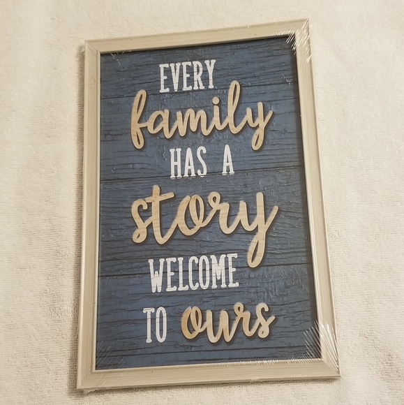 **SOLD** NEW Every Family has a Story Welcome to Ours Art - Picture 10 of 10
